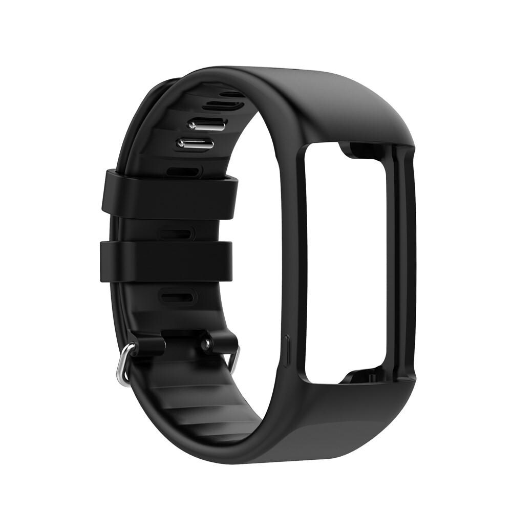 Polar A370/A360 Armbånd i silikone, Sort
