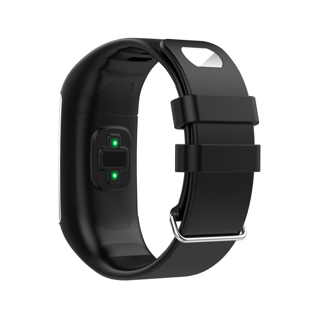 Polar A370/A360 Armbånd i silikone, Sort