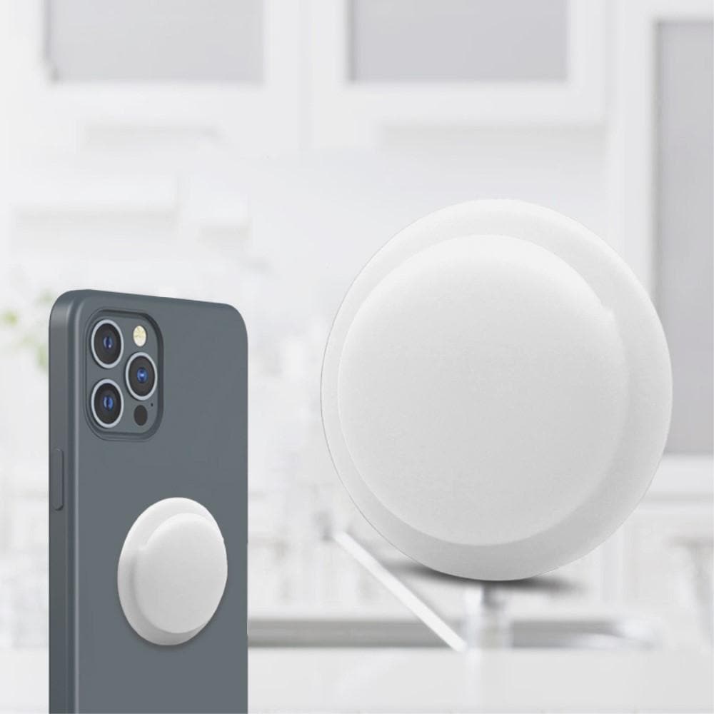 Apple AirTag Silikonecover med tape, Hvid