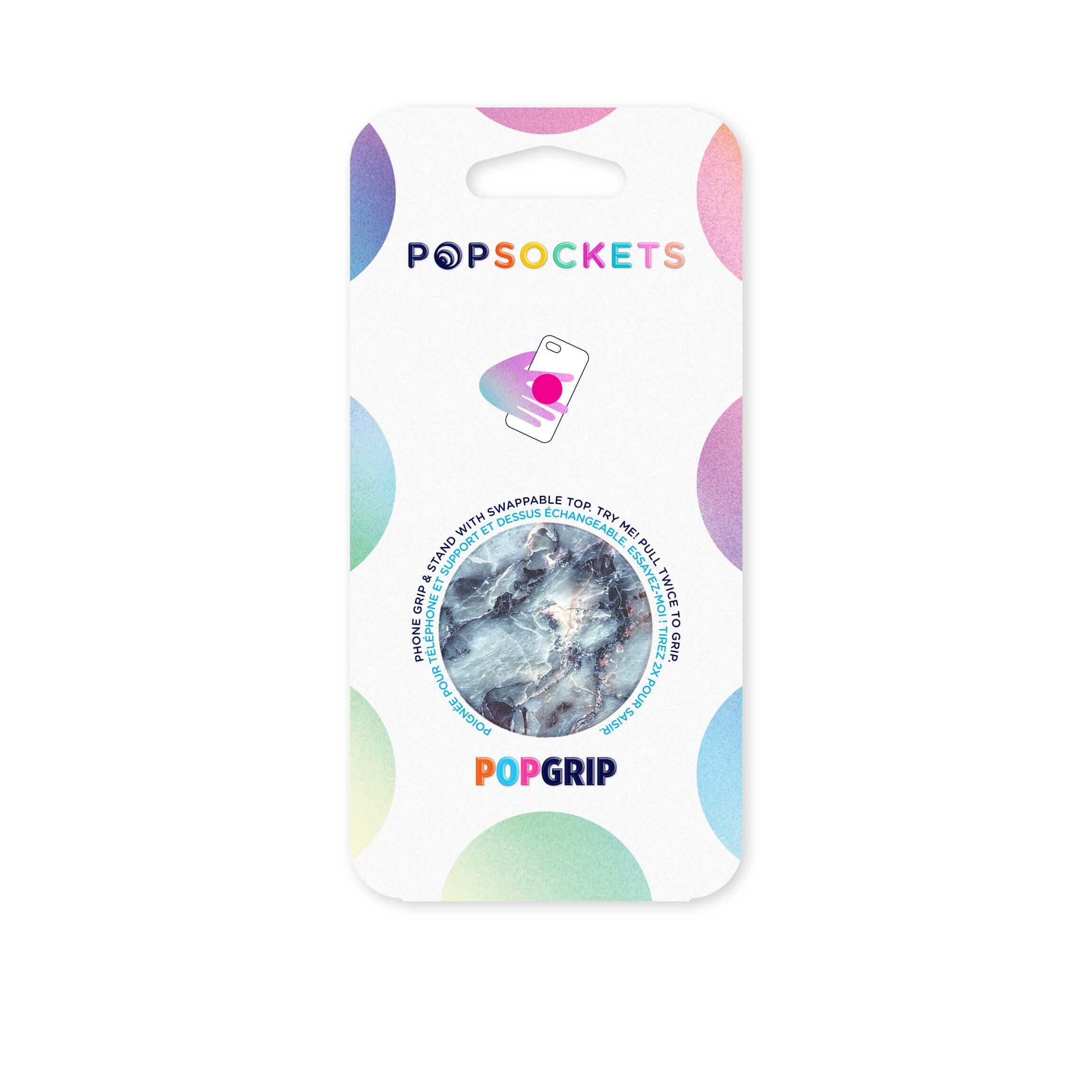 PopGrip mobilholder / stativ med aftagelig top, Blue Marble