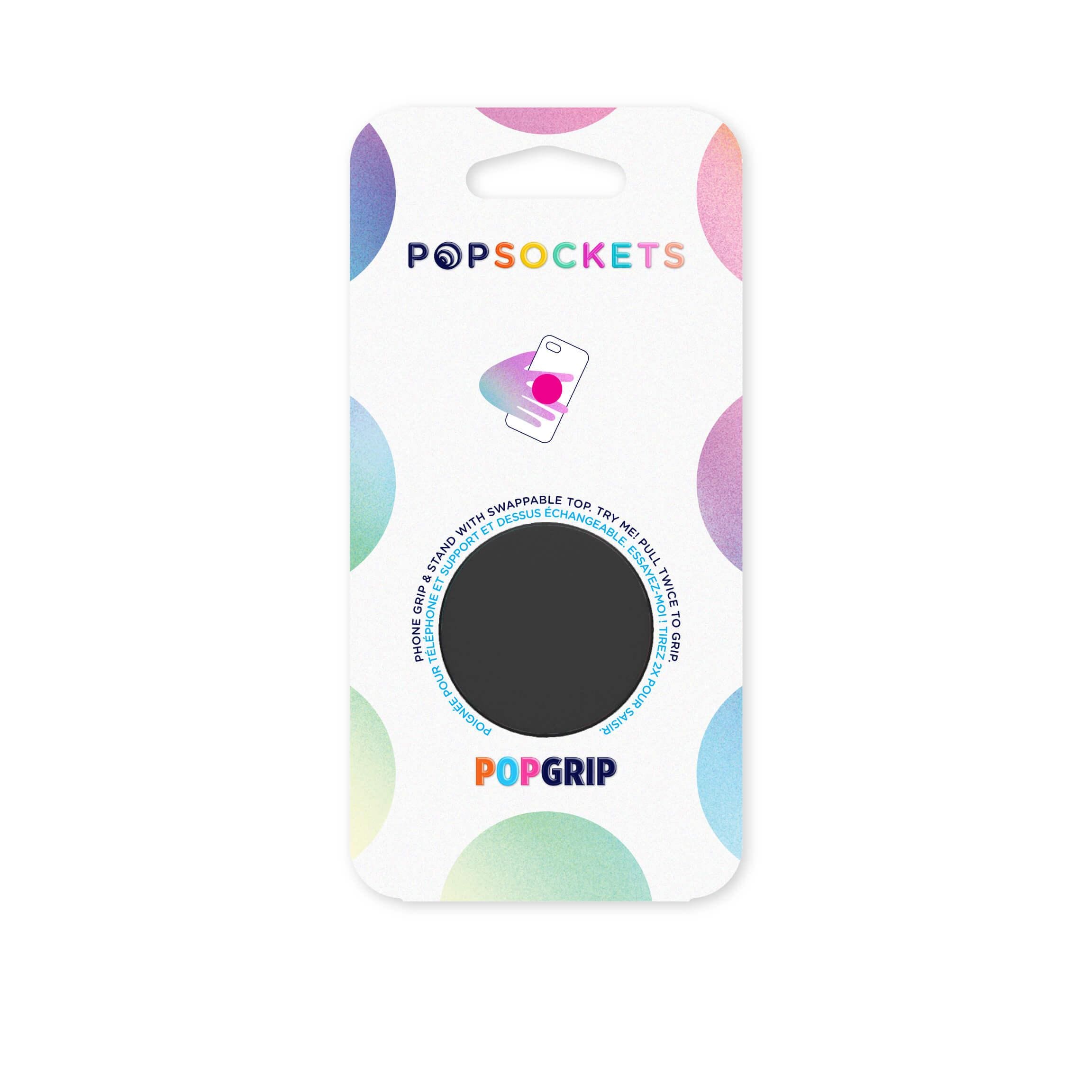 PopGrip mobilholder / stativ med aftagelig top, Sort