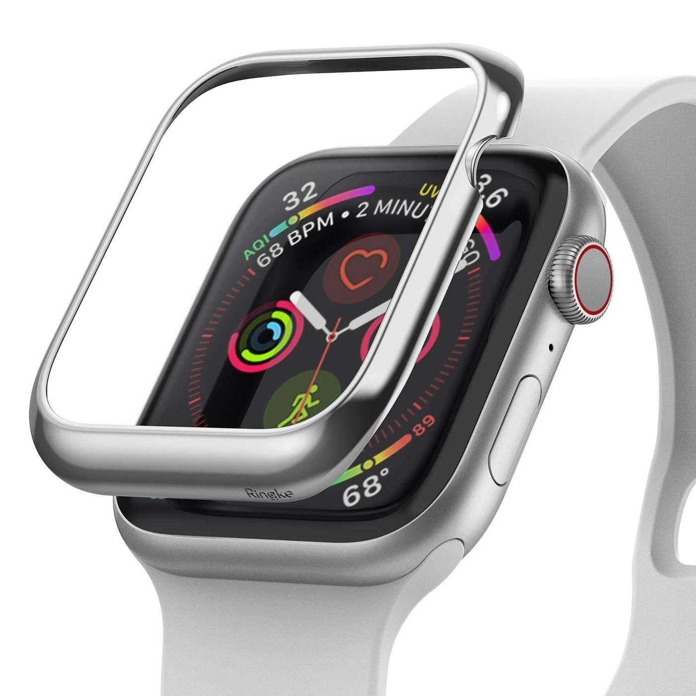 Apple Watch Series 7 41mm Beskyttelsesring - Bezel Styling Sølv