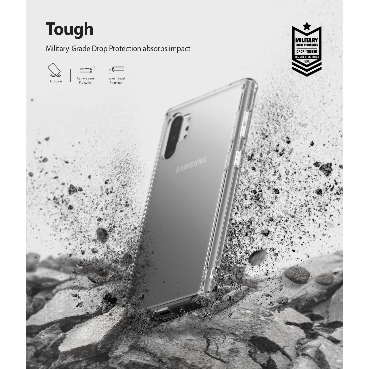 Samsung Galaxy Note 10 Plus Fusion cover, Gennemsigtig