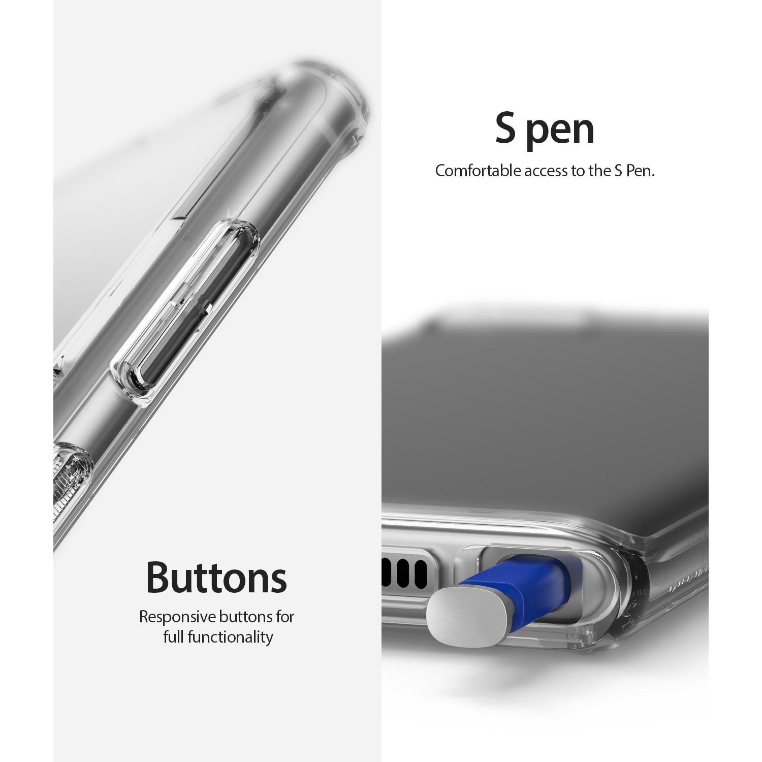 Samsung Galaxy Note 10 Plus Fusion cover, Gennemsigtig