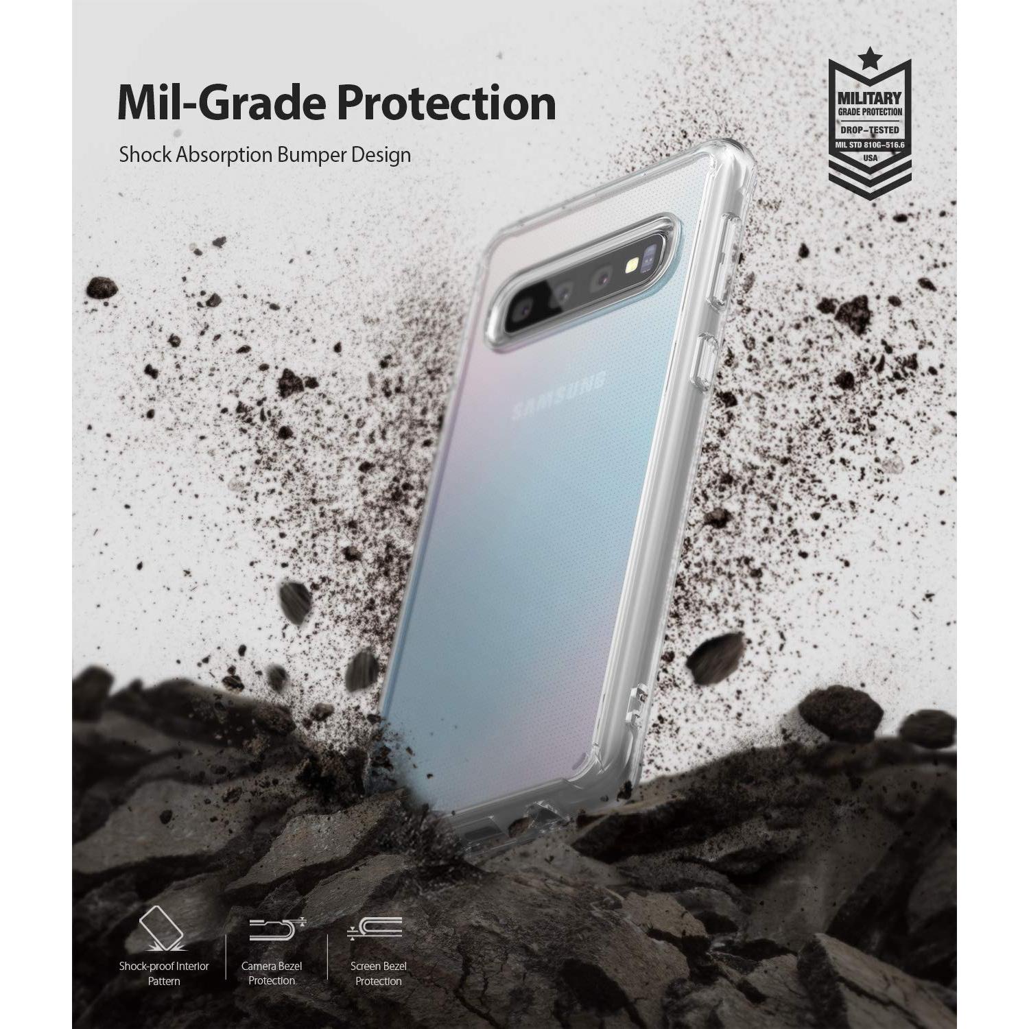 Samsung Galaxy S10 Plus Fusion cover, Gennemsigtig