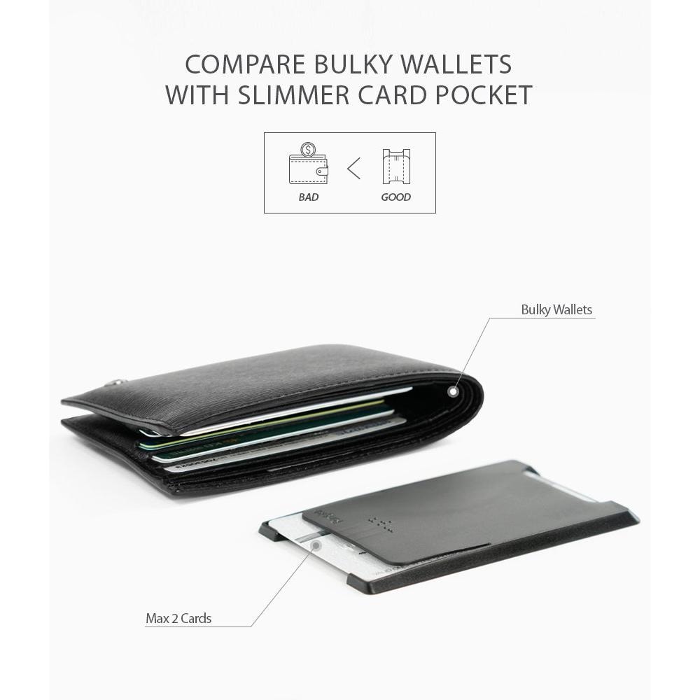 Card Slot kortholder, Sort