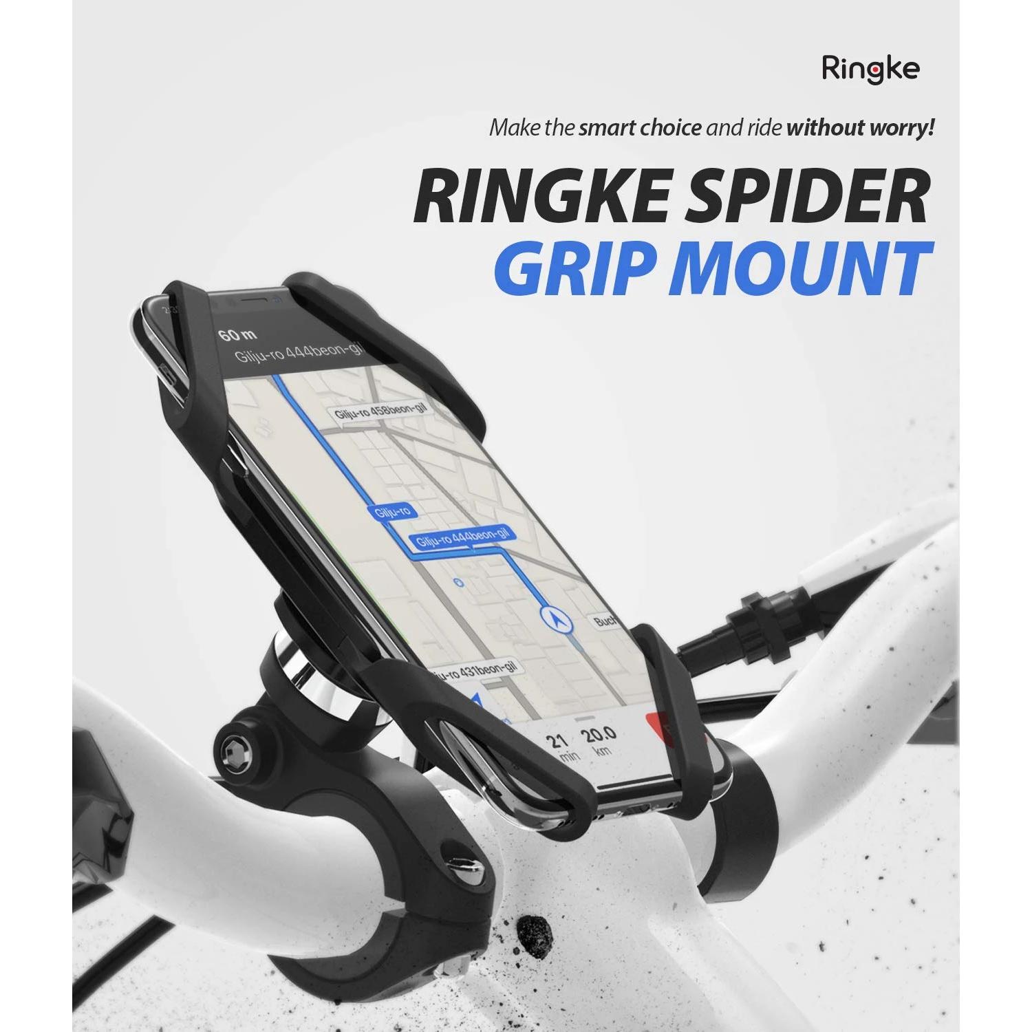 Spider Grip cykelholder til styret, Sort