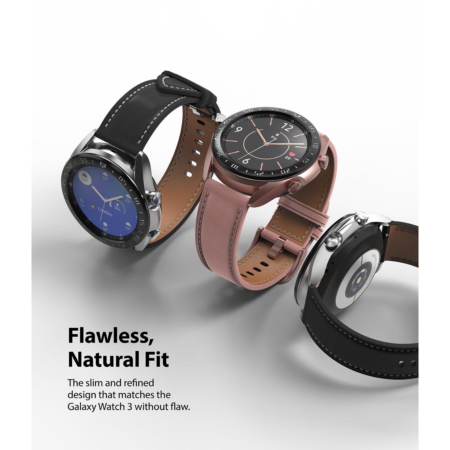 Samsung Galaxy Watch 3 41mm Beskyttelsesring - Bezel Styling Sort