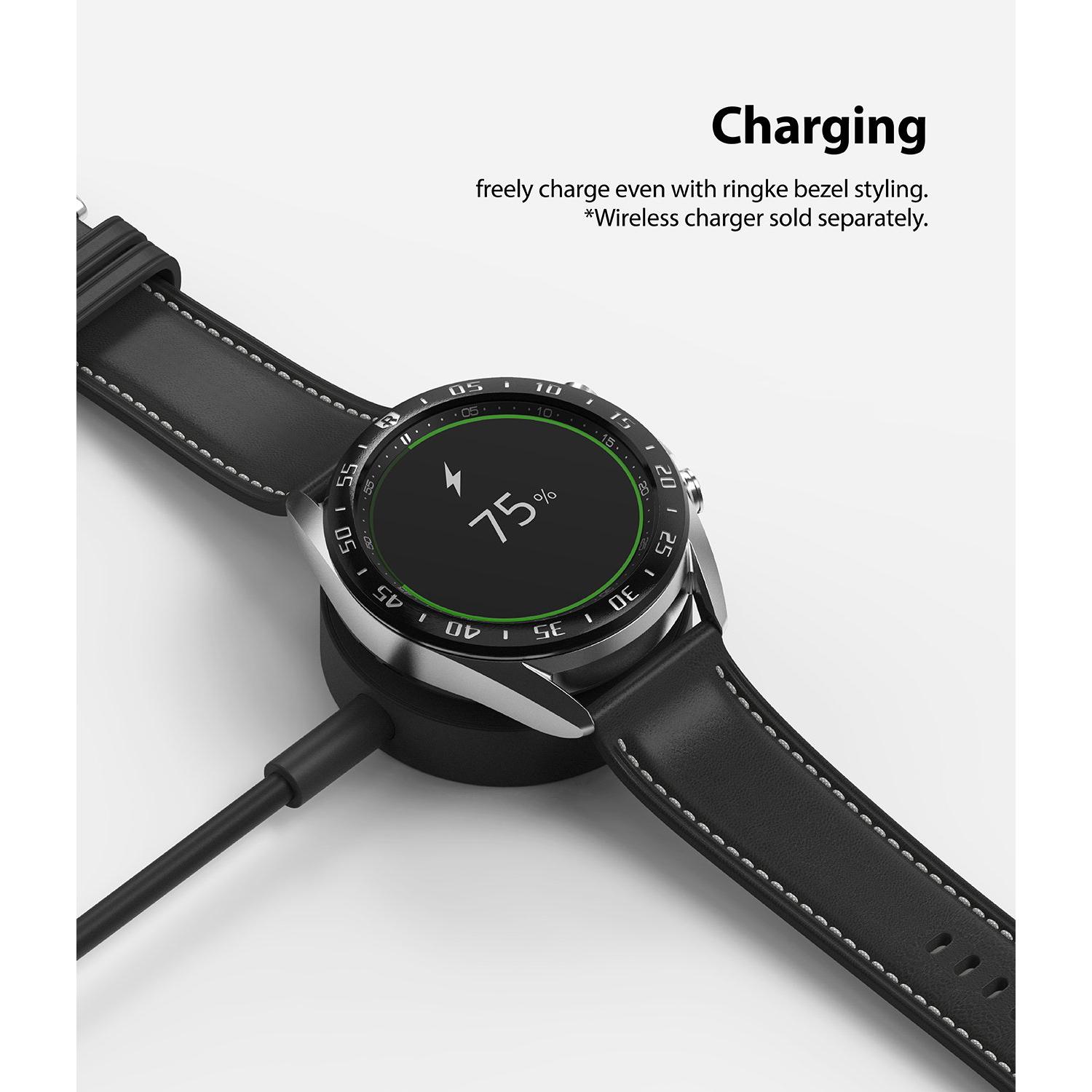 Samsung Galaxy Watch 3 41mm Beskyttelsesring - Bezel Styling Sort
