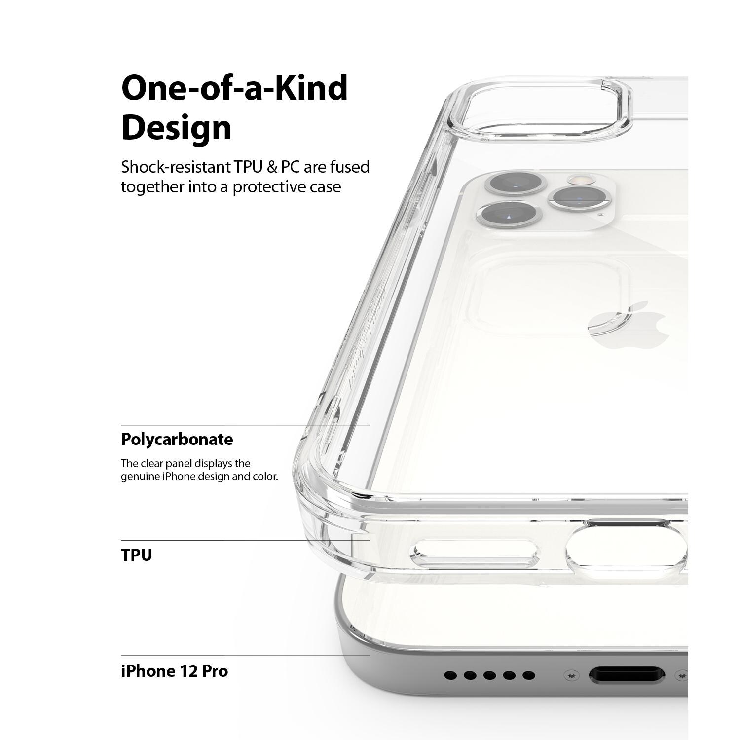 iPhone 12/iPhone 12 Pro Fusion cover, Gennemsigtig