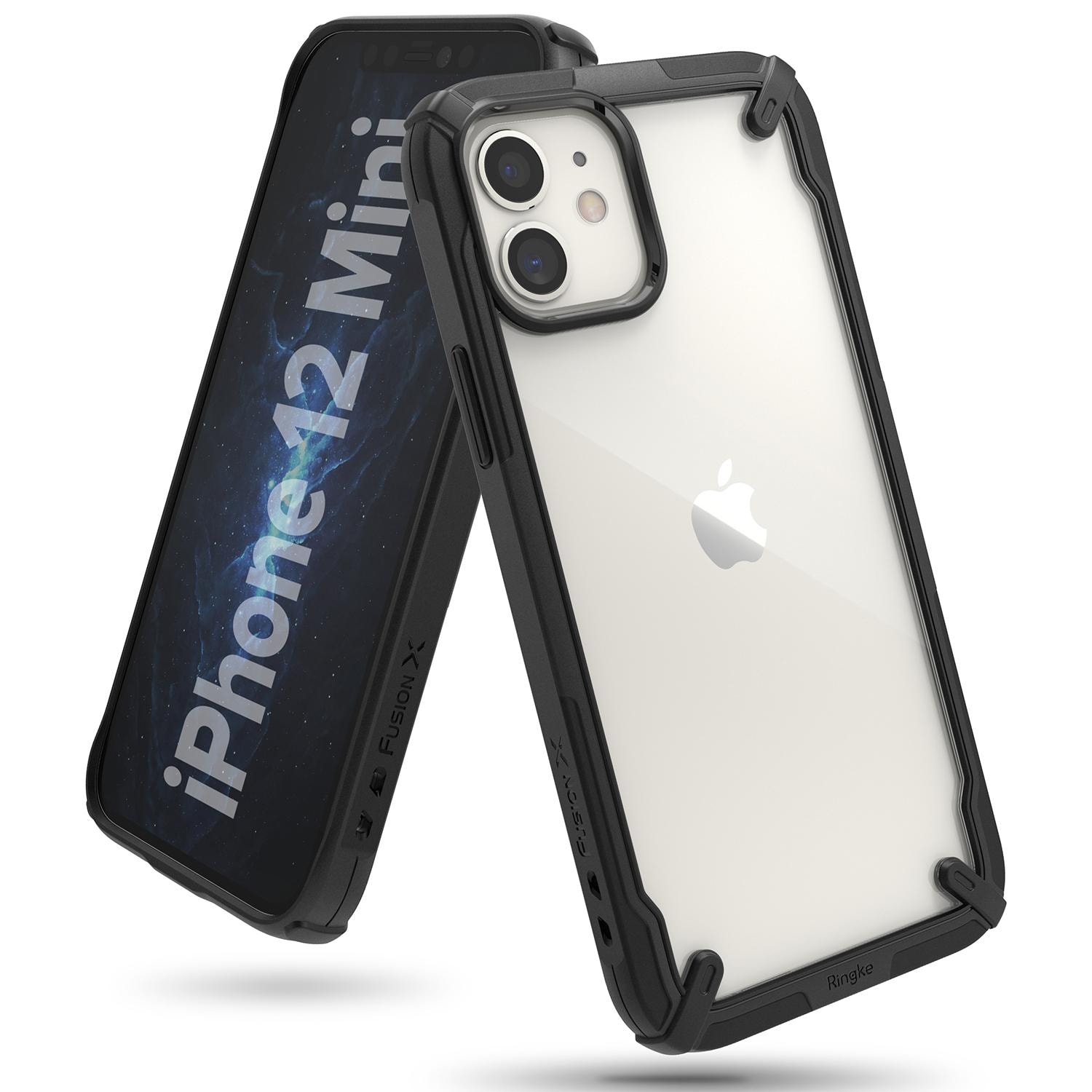 iPhone 12 Mini Fusion X Cover, Sort