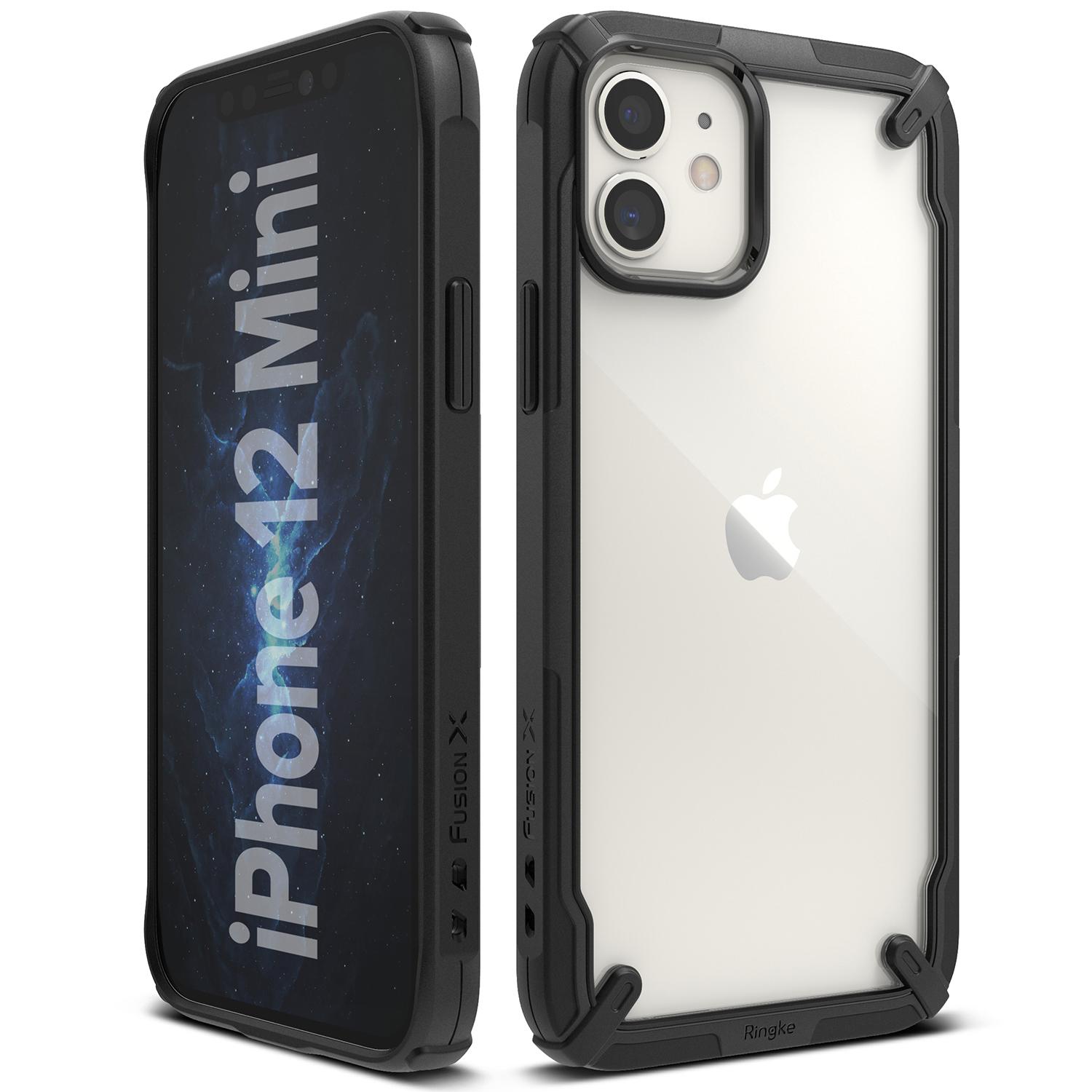iPhone 12 Mini Fusion X Cover, Sort