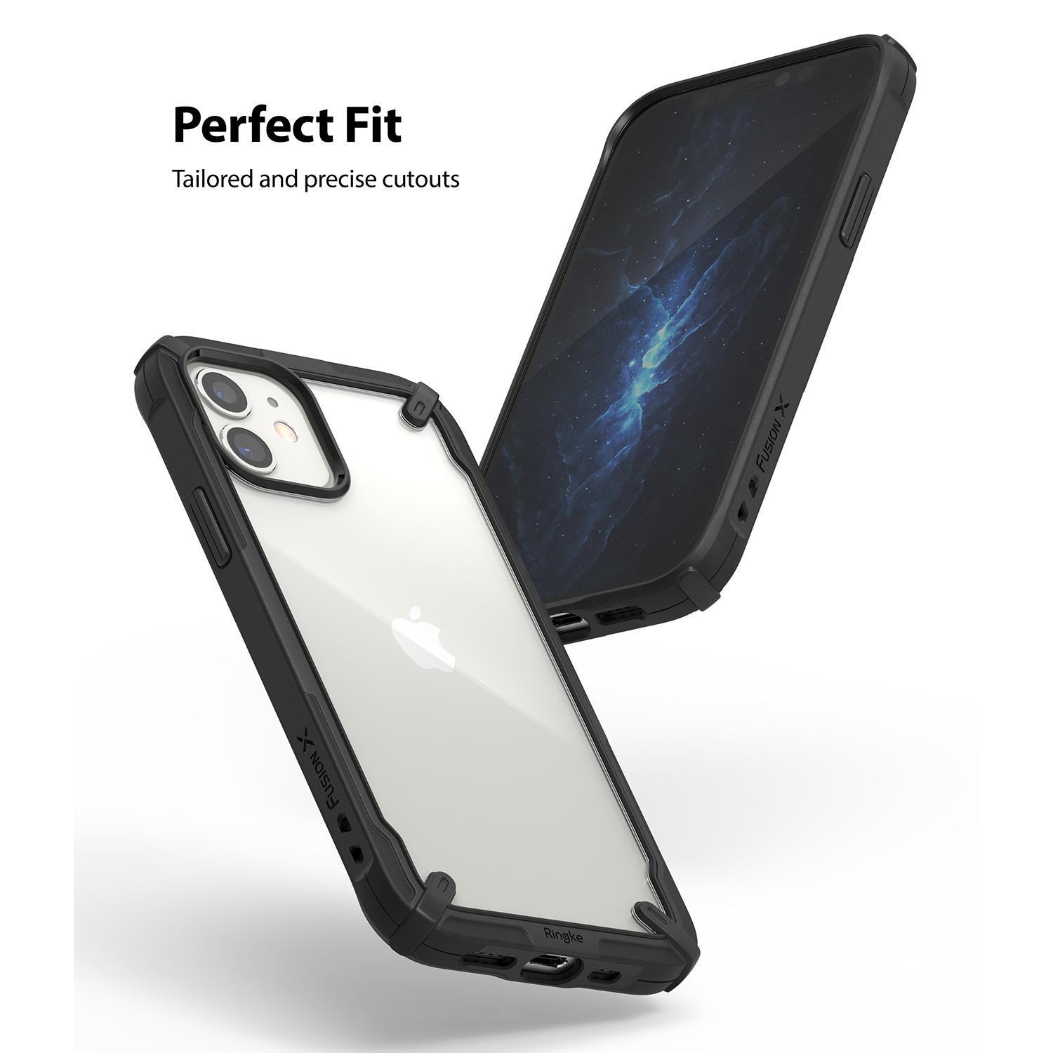 iPhone 12 Mini Fusion X Cover, Sort