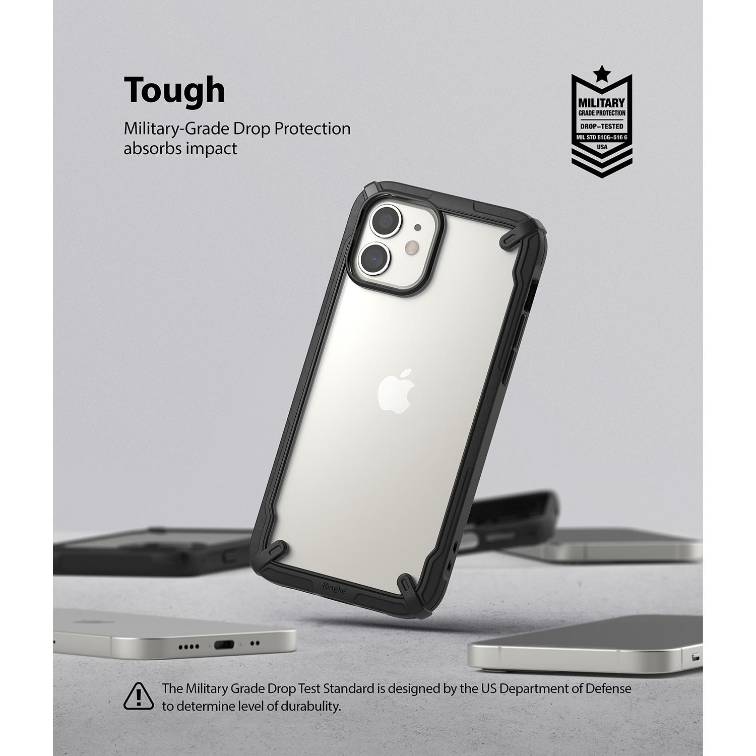 iPhone 12 Mini Fusion X Cover, Sort