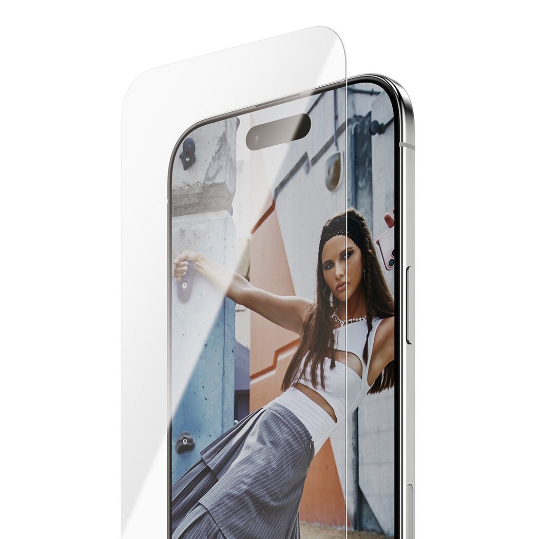 iPhone Air Skærmbeskytter i glas med installationsramme - Ultra Wide Fit