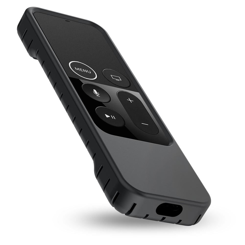 Apple TV 4K fjernbetjening robust stødabsorberende silikonecover, Sort