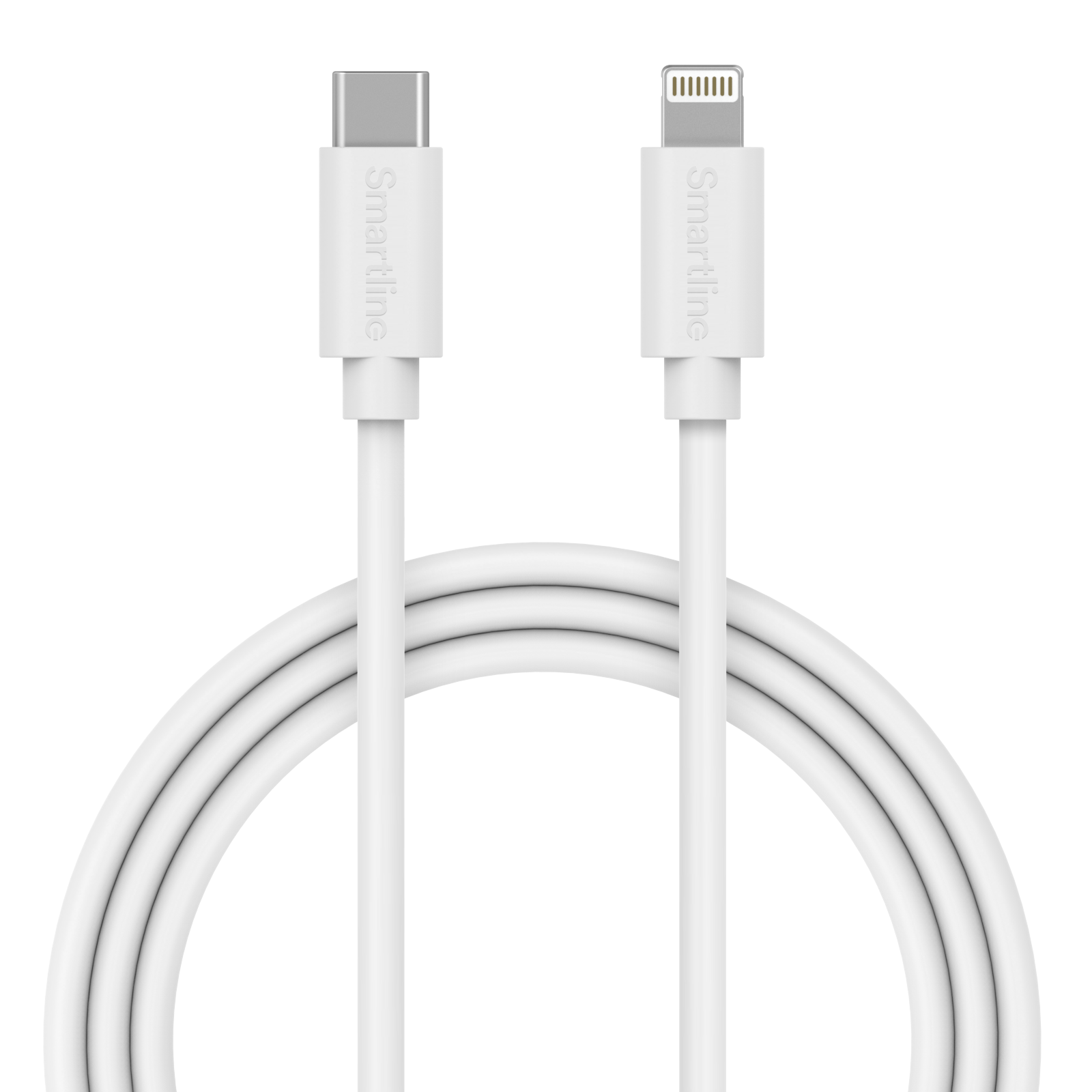Opladningskabel 1m USB-C til Lightning , Hvid