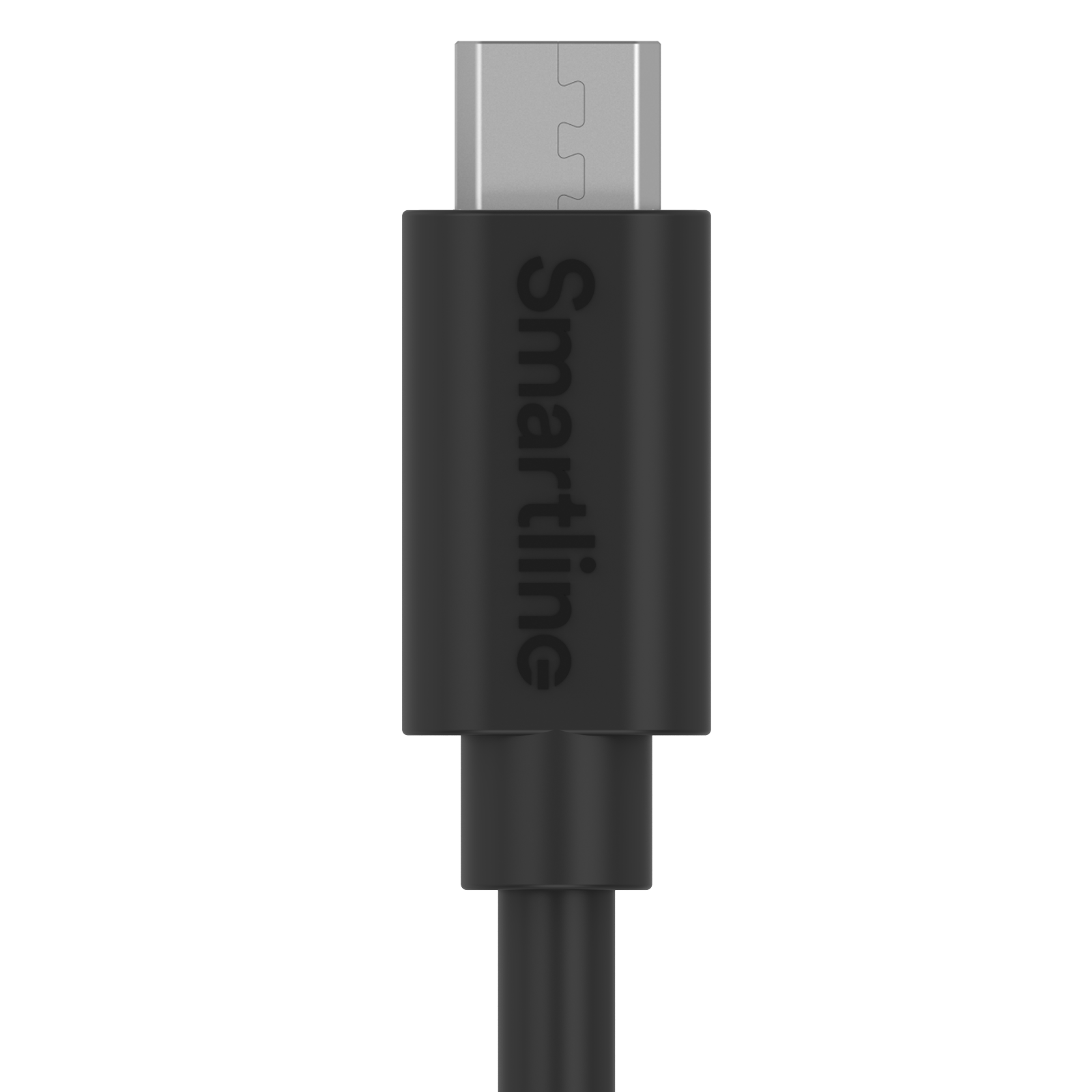 Opladningskabel 1m MicroUSB, Sort