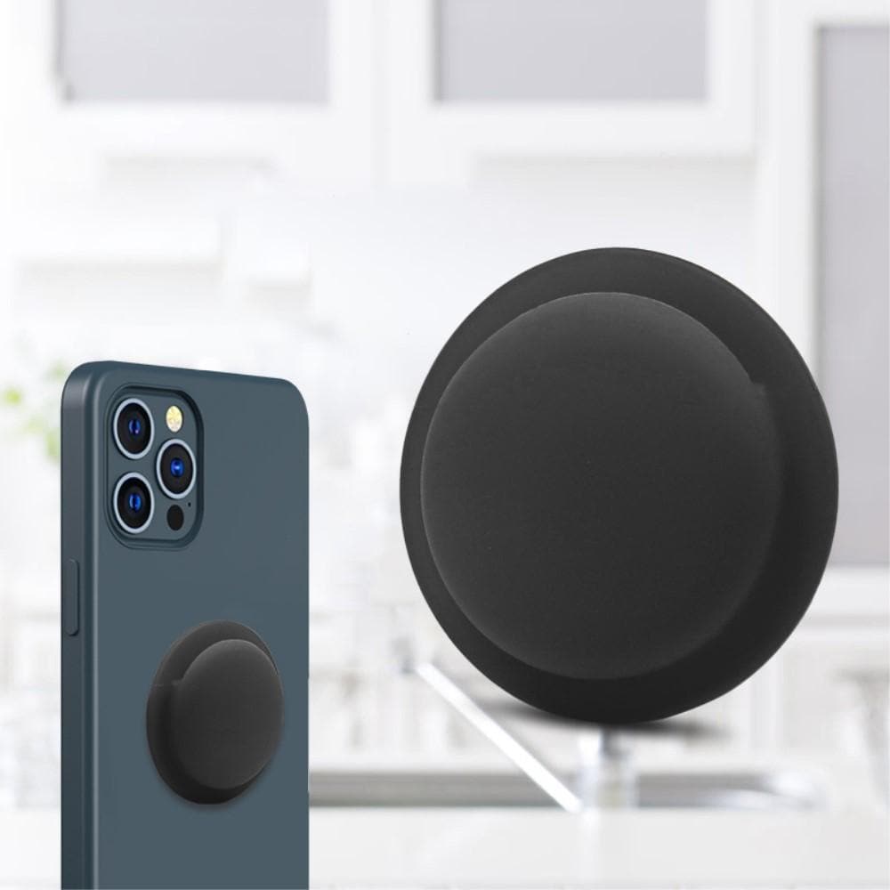 Apple AirTag Silikonecover med tape, Sort