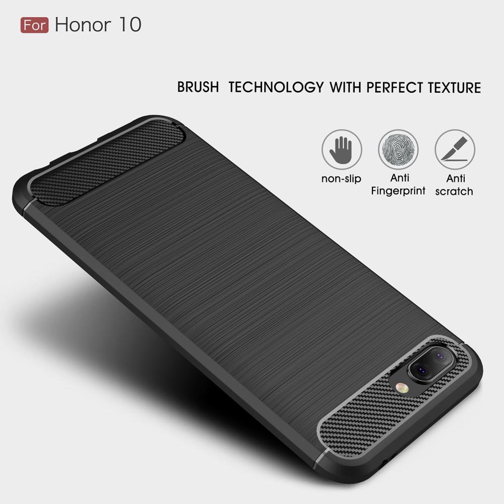Huawei Honor 10 TPU-cover Brushed, Sort