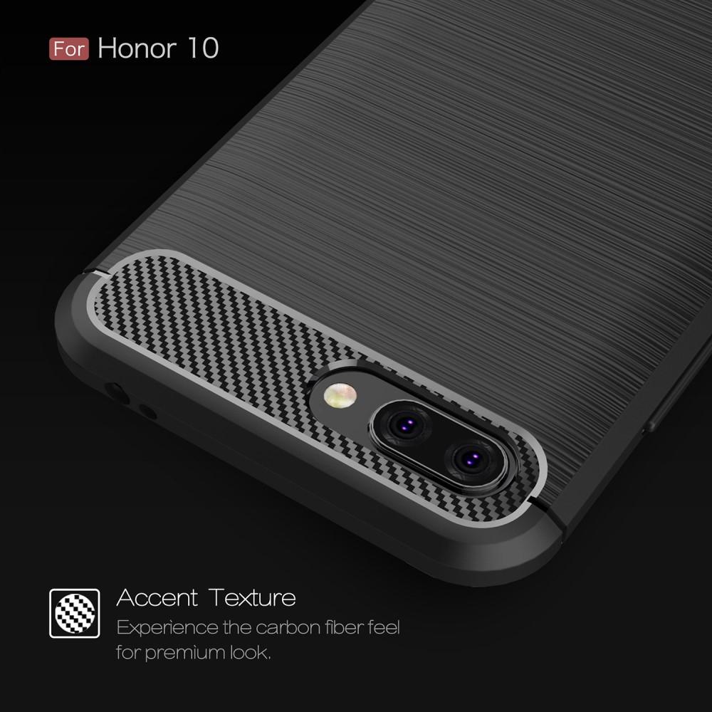 Huawei Honor 10 TPU-cover Brushed, Sort