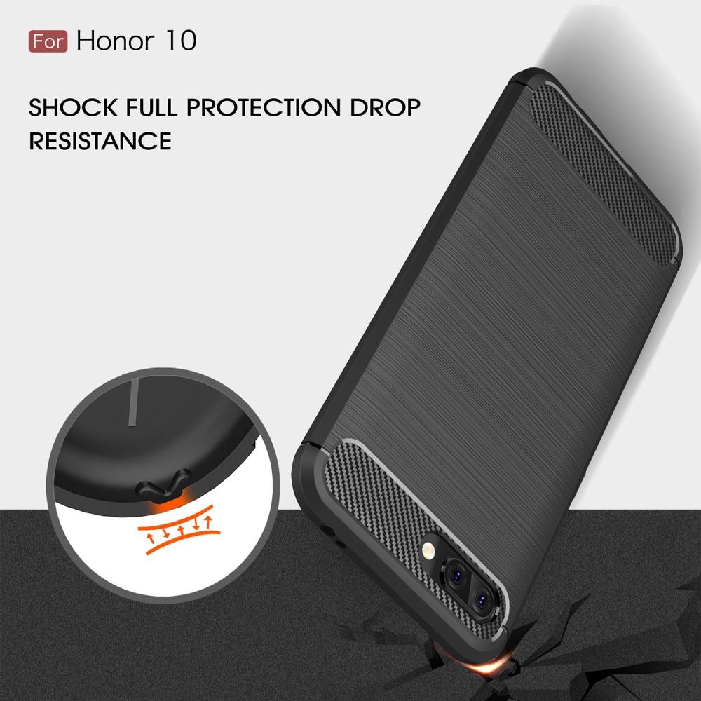 Huawei Honor 10 TPU-cover Brushed, Sort