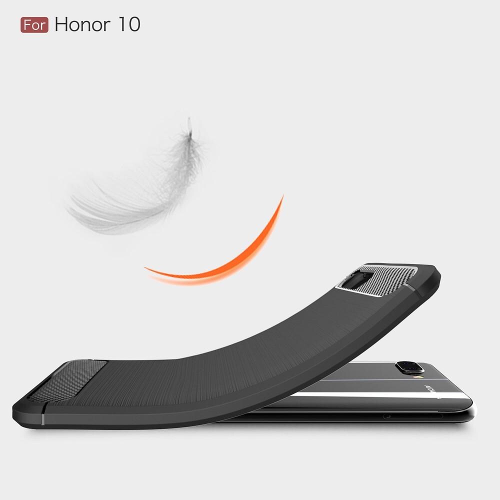 Huawei Honor 10 TPU-cover Brushed, Sort