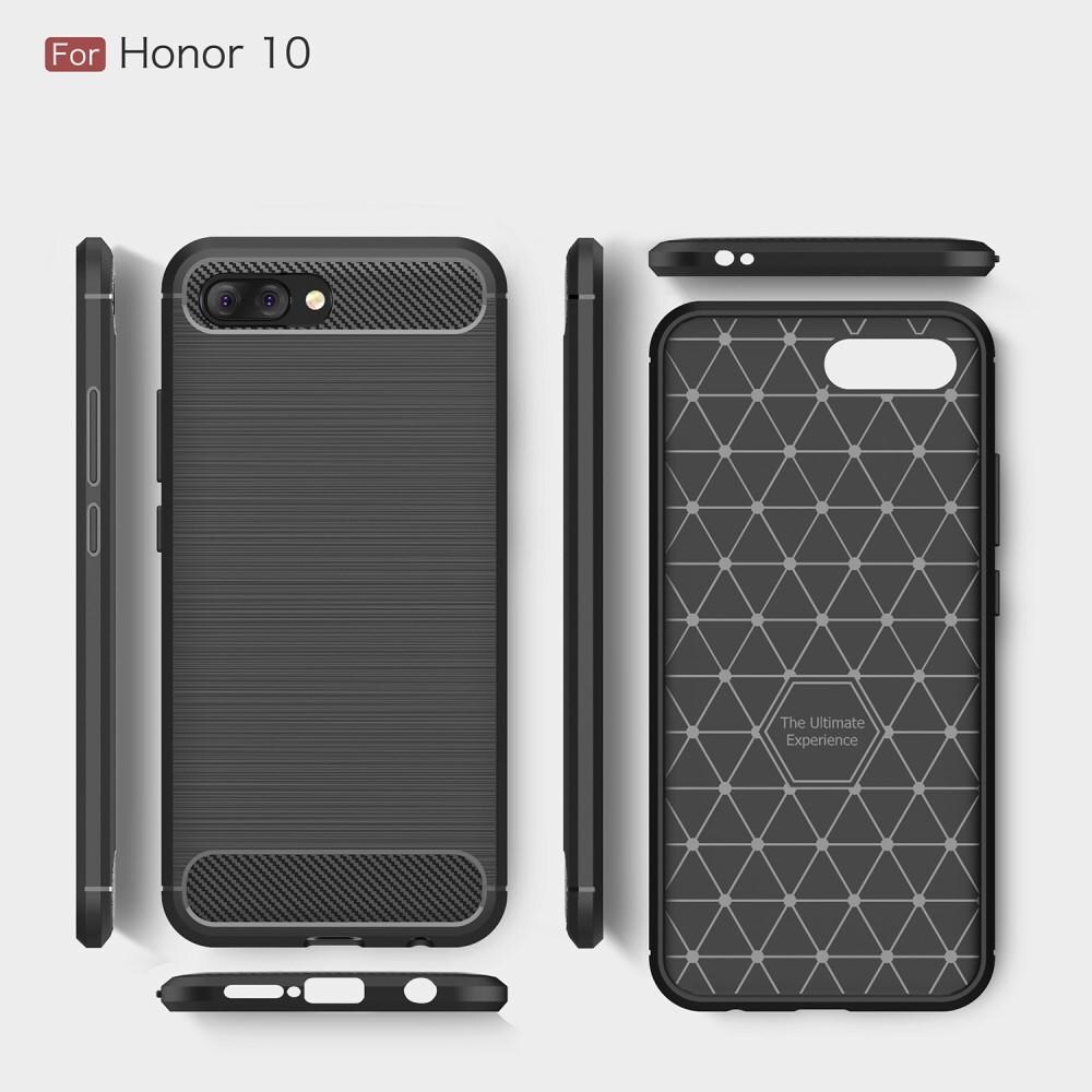 Huawei Honor 10 TPU-cover Brushed, Sort