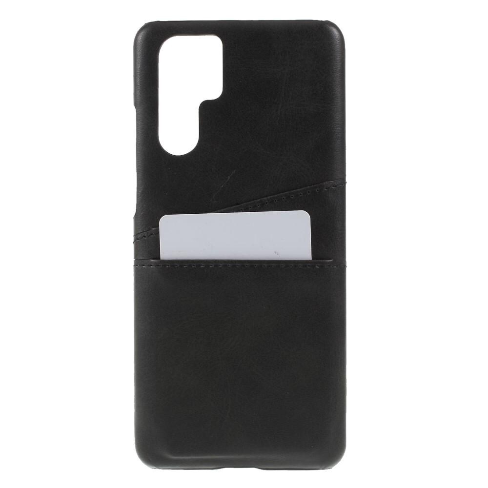 Huawei P30 Pro Smart cover med 2 kortholdere, Sort