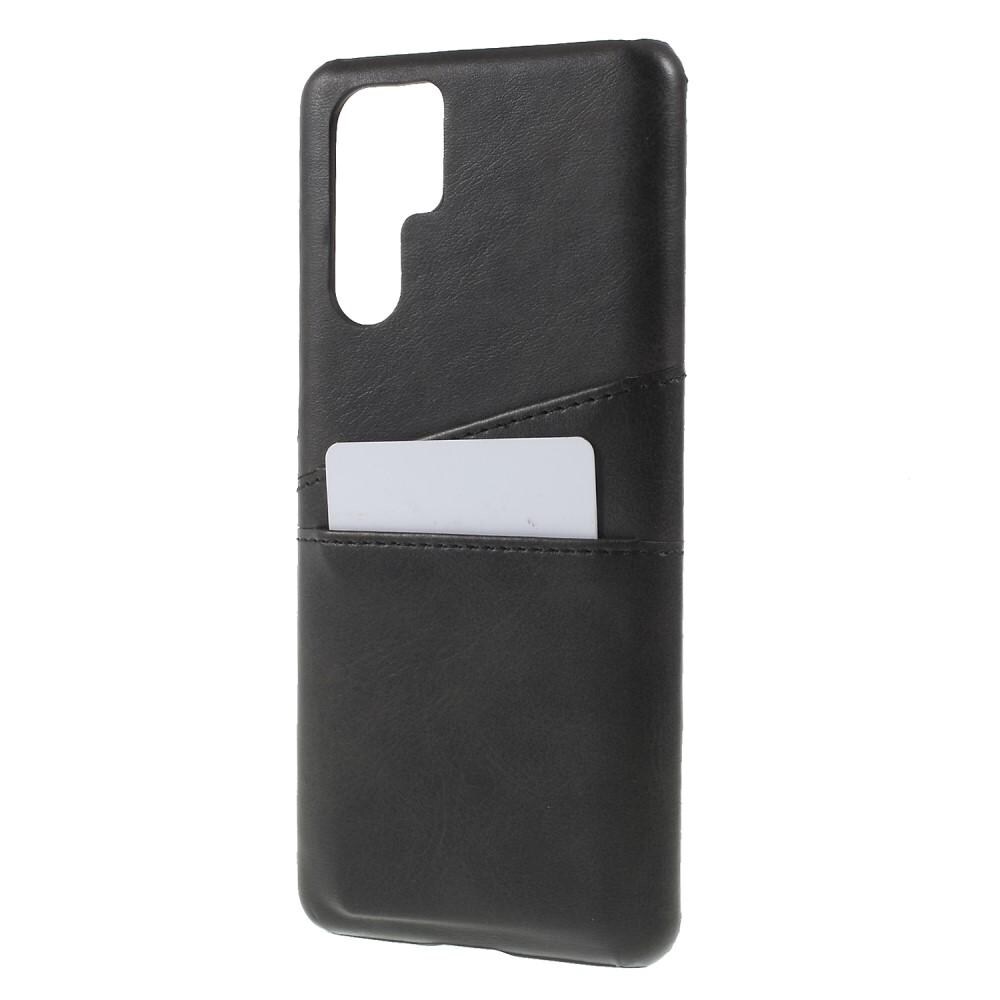 Huawei P30 Pro Smart cover med 2 kortholdere, Sort