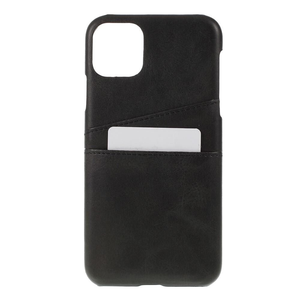 iPhone 11 Smart cover med 2 kortholdere, Sort