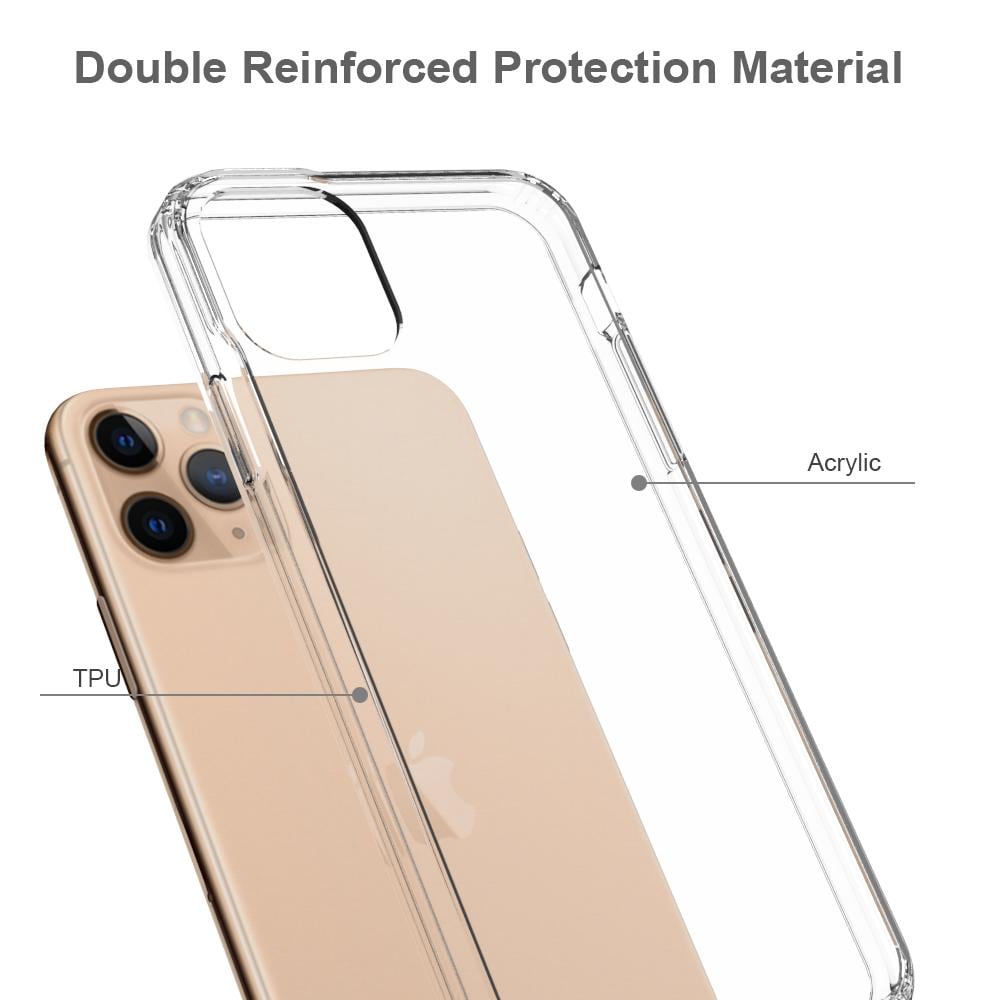 iPhone 11 Pro Max Crystal Hybrid-cover, Gennemsigtig