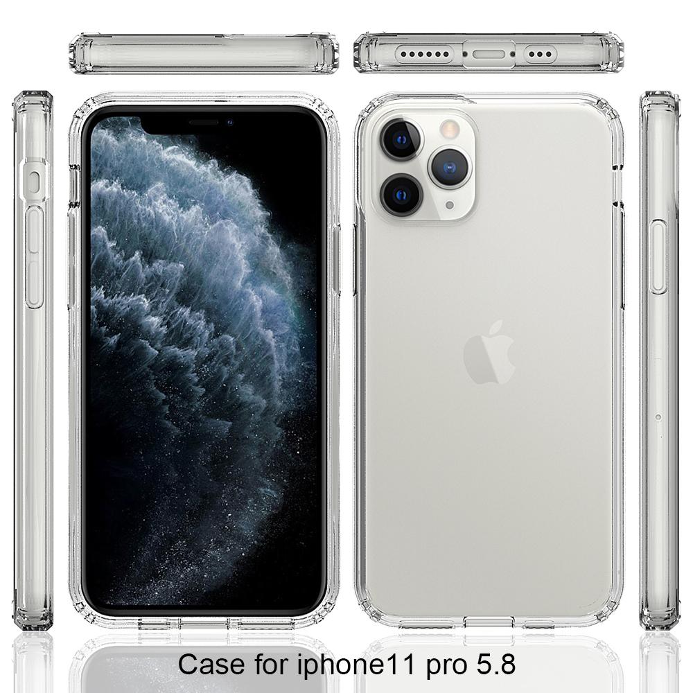 iPhone 11 Pro Crystal Hybrid-cover, Gennemsigtig