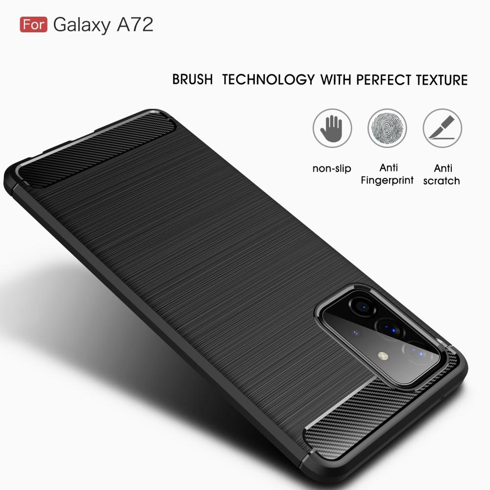 Samsung Galaxy A72 5G TPU-cover Brushed, Sort