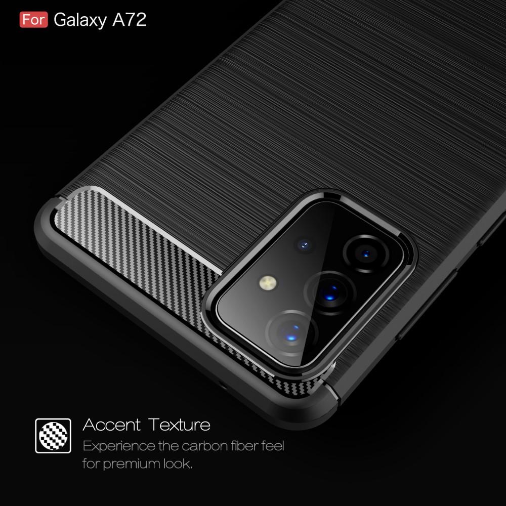 Samsung Galaxy A72 5G TPU-cover Brushed, Sort