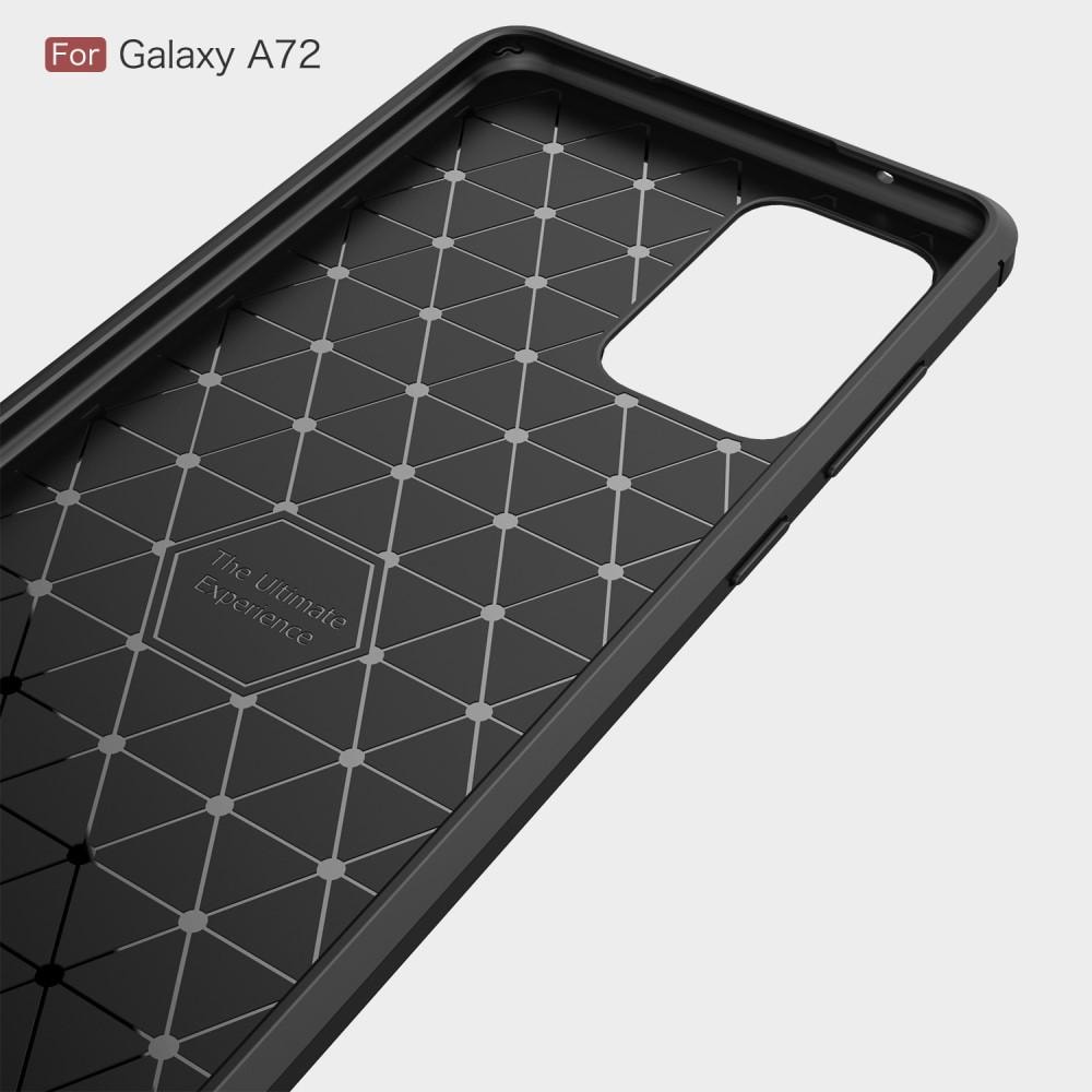 Samsung Galaxy A72 5G TPU-cover Brushed, Sort