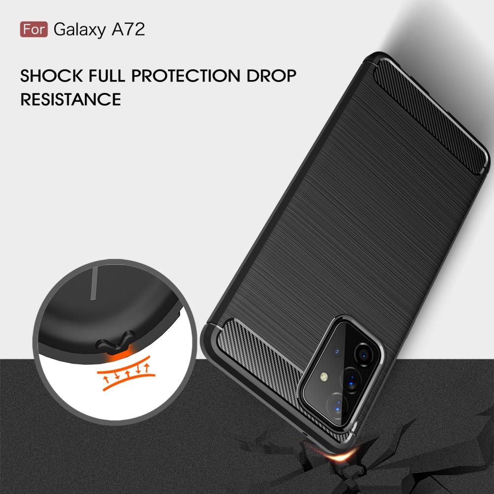 Samsung Galaxy A72 5G TPU-cover Brushed, Sort