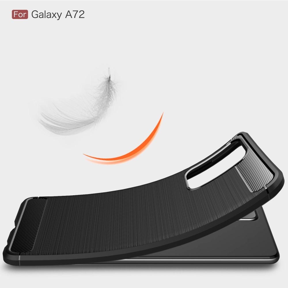 Samsung Galaxy A72 5G TPU-cover Brushed, Sort