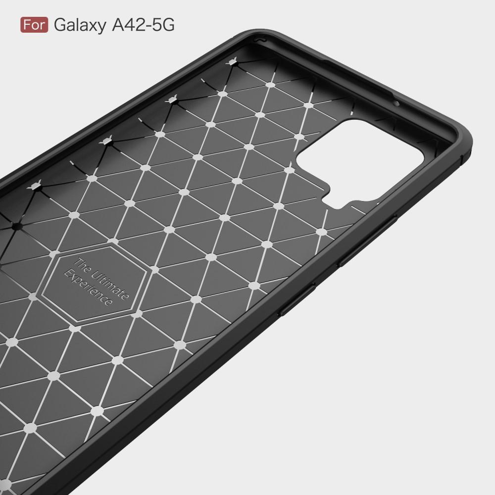 Samsung Galaxy A42 TPU-cover Brushed, Sort