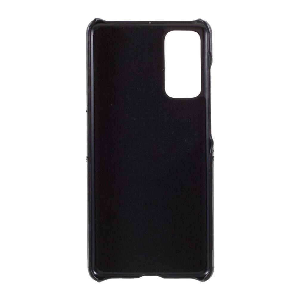 Samsung Galaxy S20 FE Smart cover med 2 kortholdere, Sort