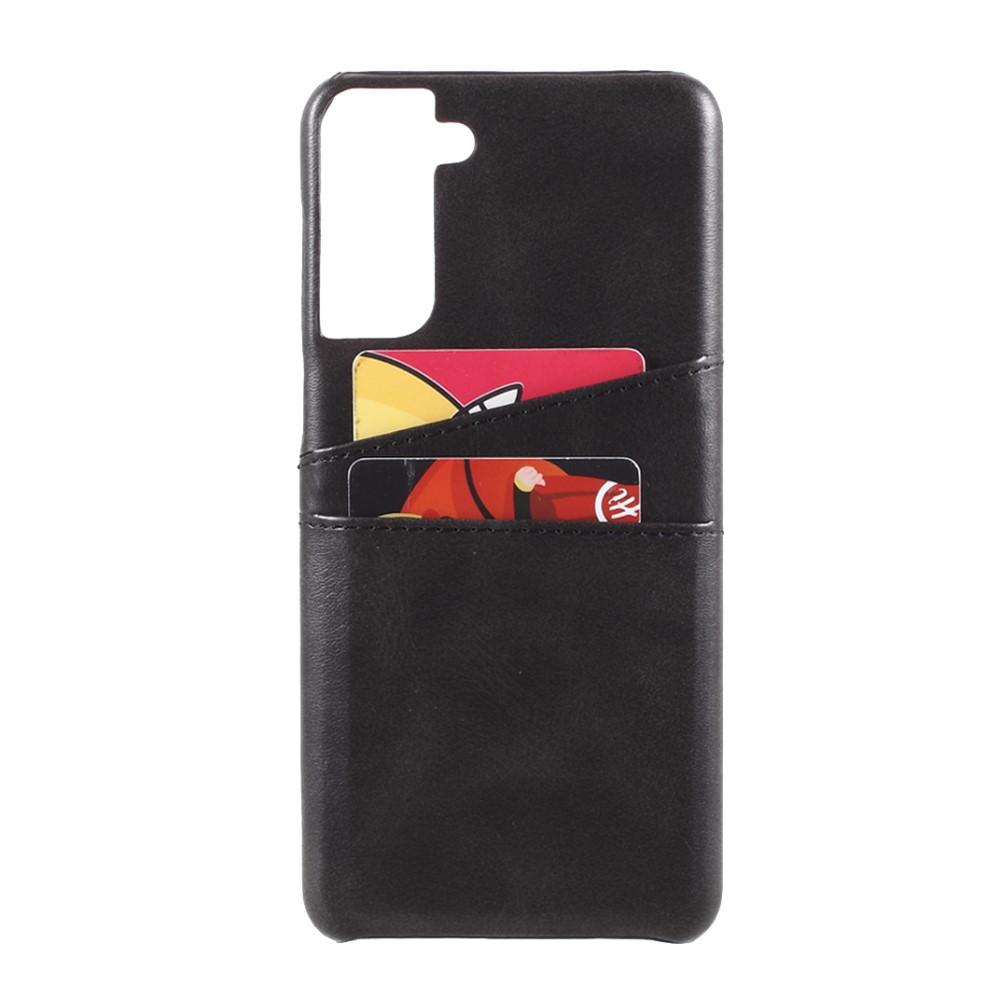 Samsung Galaxy S21 Smart cover med 2 kortholdere, Sort