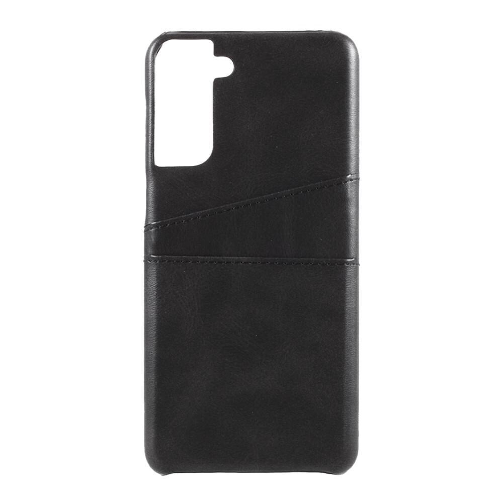Samsung Galaxy S21 Smart cover med 2 kortholdere, Sort