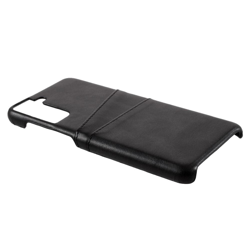Samsung Galaxy S21 Smart cover med 2 kortholdere, Sort