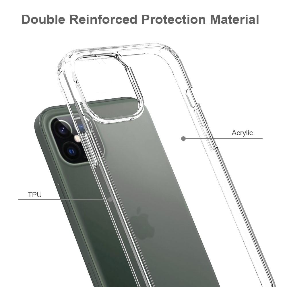 iPhone 12 Pro Max Crystal Hybrid-cover, Gennemsigtig
