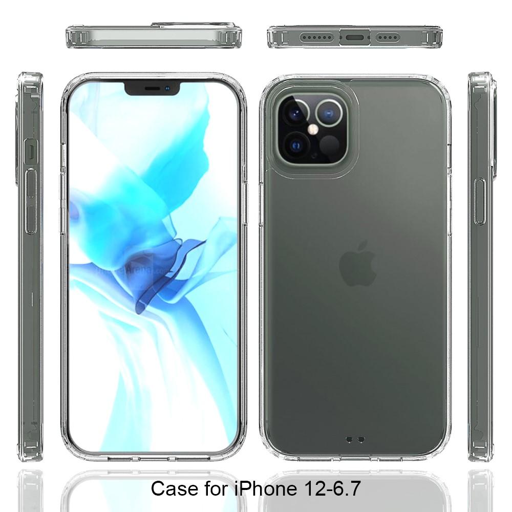 iPhone 12 Pro Max Crystal Hybrid-cover, Gennemsigtig