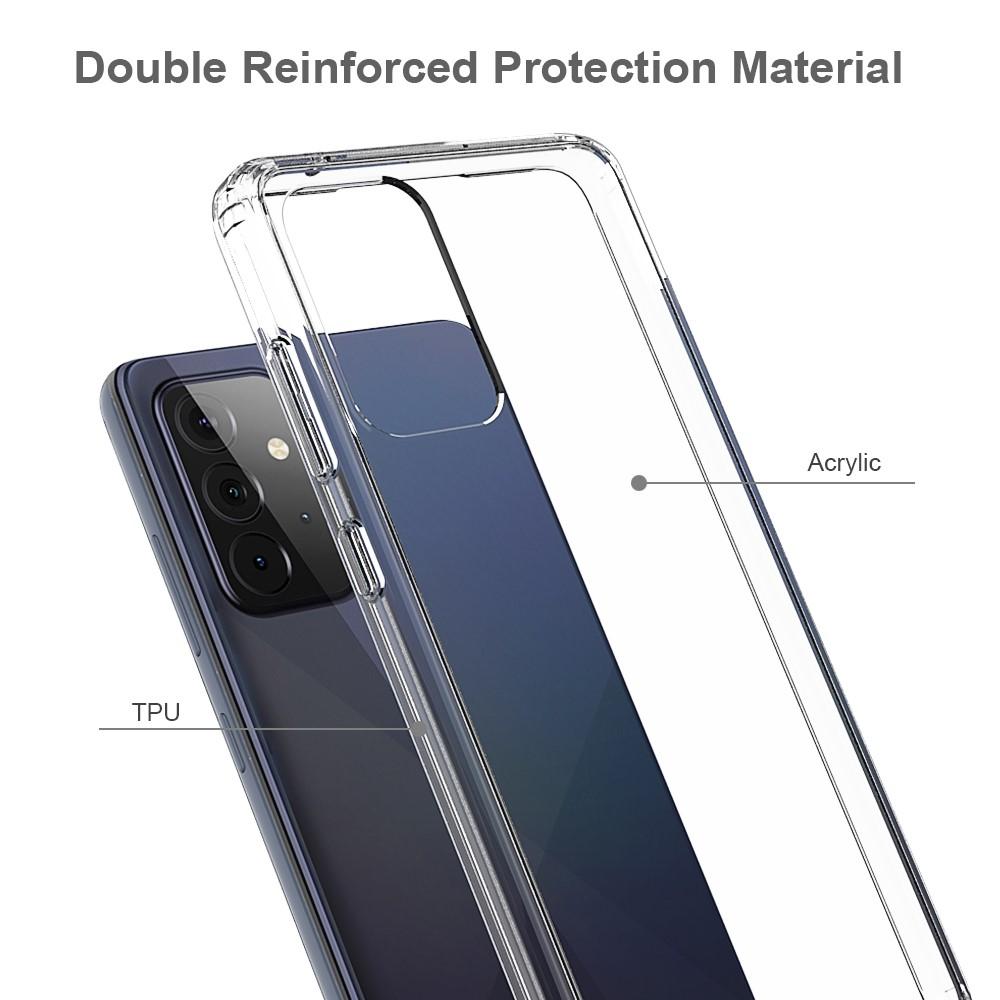 Samsung Galaxy A72 5G Crystal Hybrid-cover, Gennemsigtig
